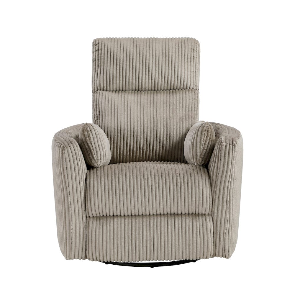 Homelegance  - Traverse Swivel Glider Reclining Chair in Taupe - 8555GB-1SW  view 1