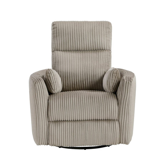 Homelegance  - Traverse Swivel Glider Reclining Chair in Taupe - 8555GB-1SW  view 1