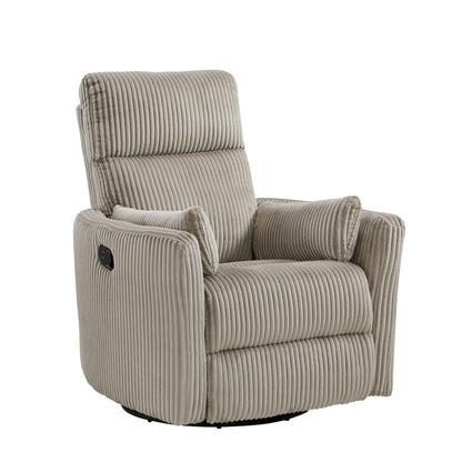 Homelegance  - Traverse Swivel Glider Reclining Chair in Taupe - 8555GB-1SW  view 2
