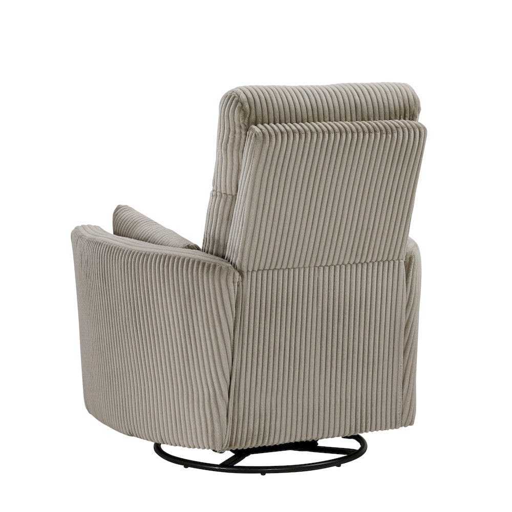 Homelegance  - Traverse Swivel Glider Reclining Chair in Taupe - 8555GB-1SW  view 5