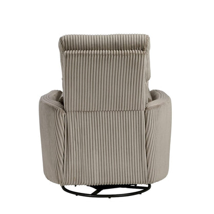 Homelegance  - Traverse Swivel Glider Reclining Chair in Taupe - 8555GB-1SW  view 6