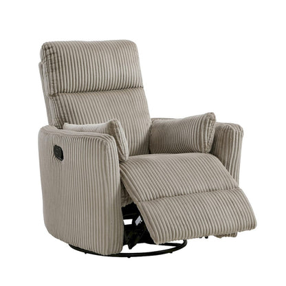 Homelegance  - Traverse Swivel Glider Reclining Chair in Taupe - 8555GB-1SW  view 7