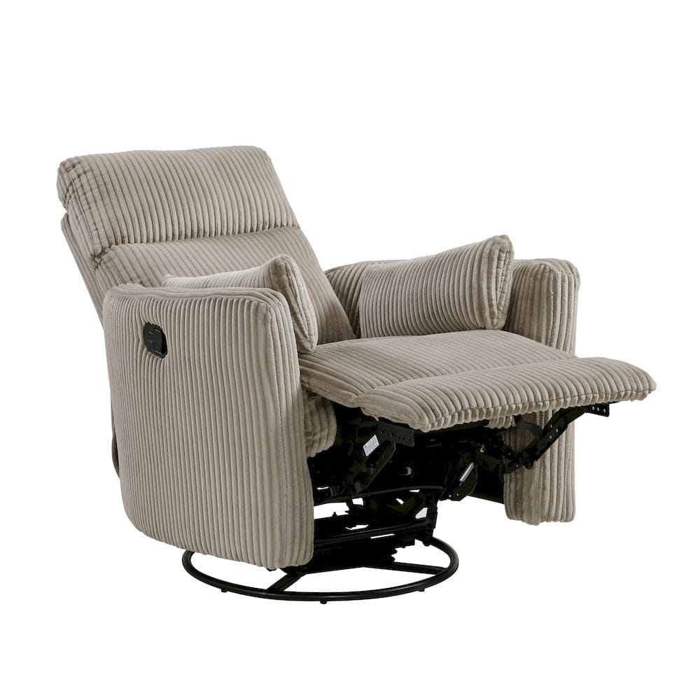 Homelegance  - Traverse Swivel Glider Reclining Chair in Taupe - 8555GB-1SW  view 8