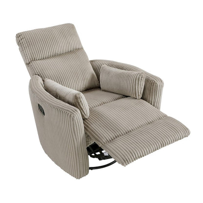 Homelegance  - Traverse Swivel Glider Reclining Chair in Taupe - 8555GB-1SW  view 9