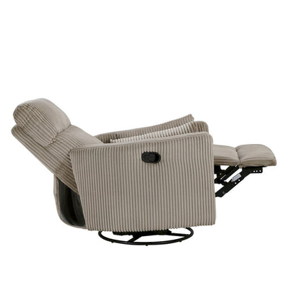 Homelegance  - Traverse Swivel Glider Reclining Chair in Taupe - 8555GB-1SW  view 11