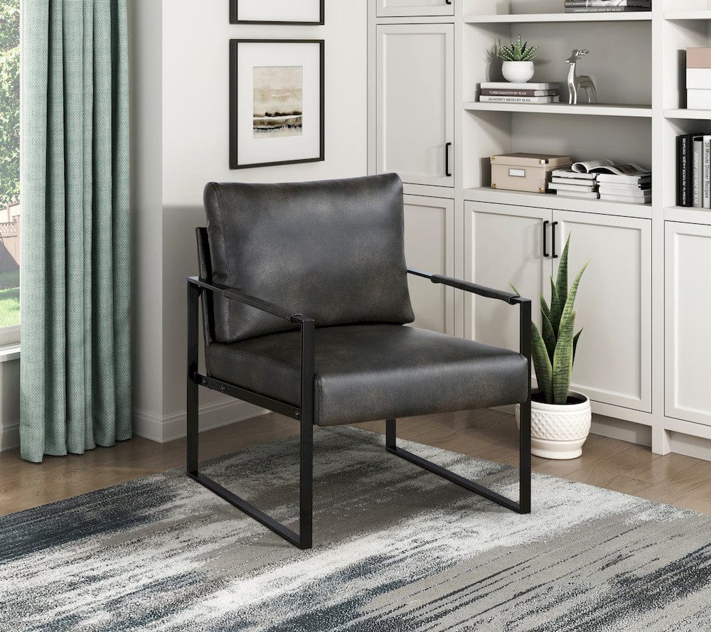 Homelegance  - Trent Accent Chair in Dark gray - 1011DGY-1  view 2