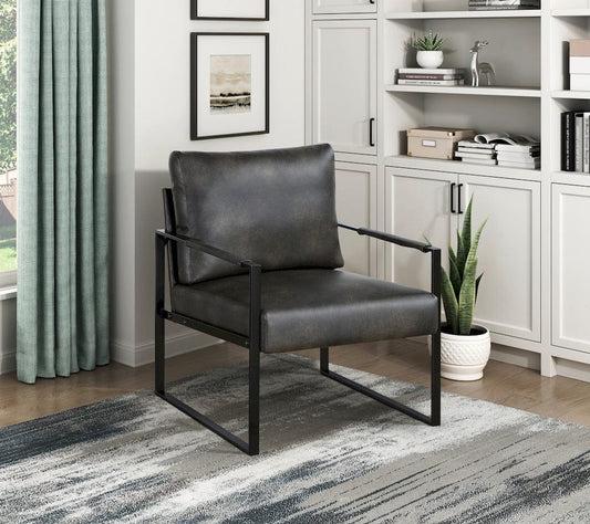 Homelegance  - Trent Accent Chair in Dark gray - 1011DGY-1  view 2