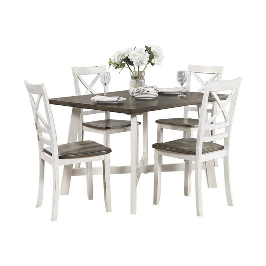 Homelegance  - Troy 5-Piece Pack Dinette Set - 5777WH  view 1