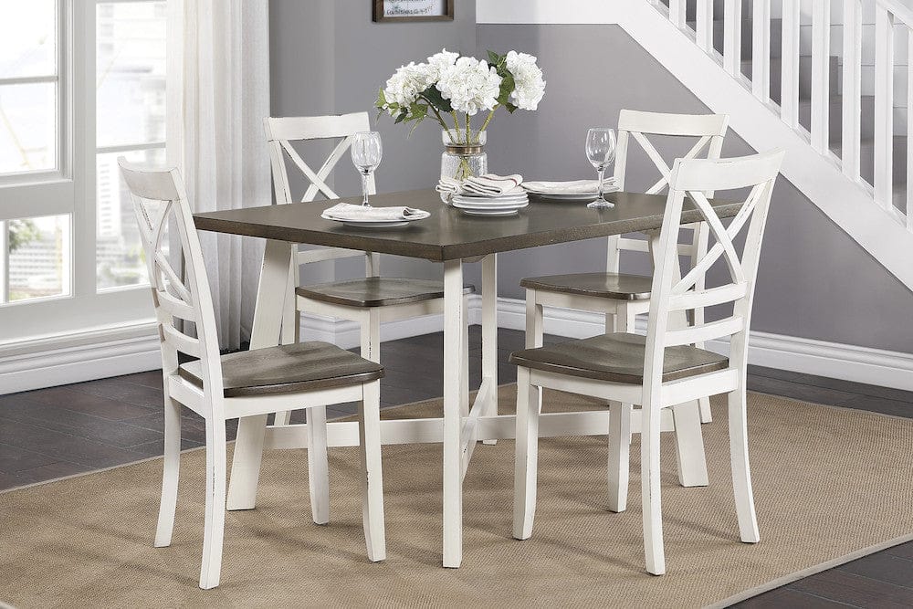 Homelegance  - Troy 5-Piece Pack Dinette Set - 5777WH  view 3