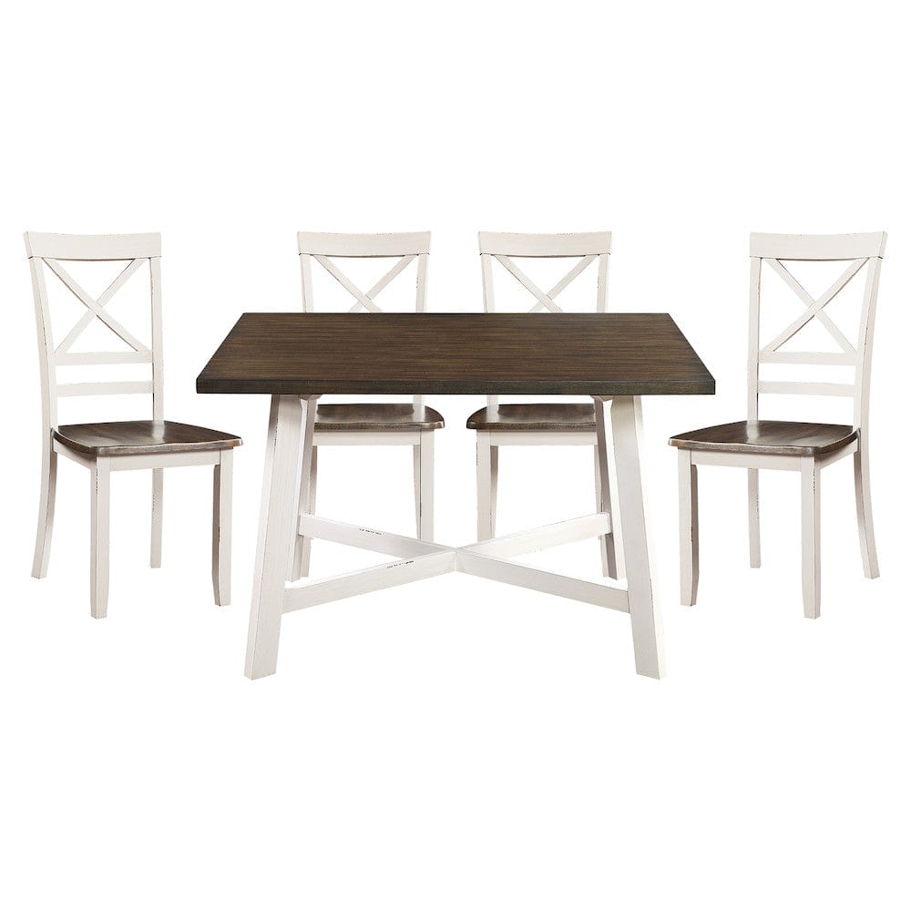 Homelegance  - Troy 5-Piece Pack Dinette Set - 5777WH  view 6