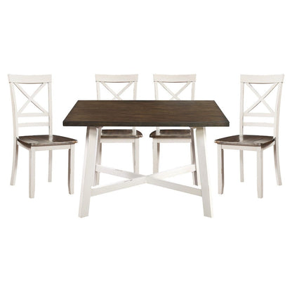 Homelegance  - Troy 5-Piece Pack Dinette Set - 5777WH  view 6