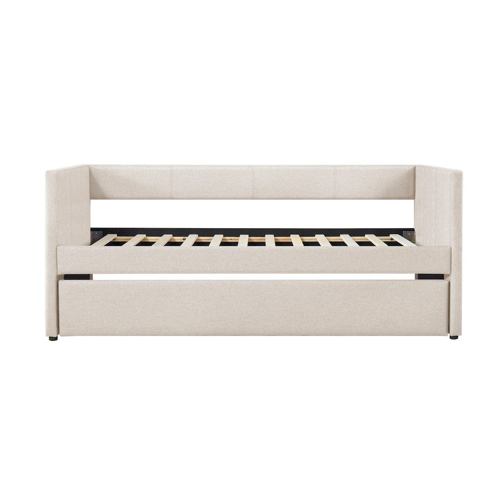 Homelegance  - Trudy Daybed W/ Trundle in Beige - 4987BE  view 2