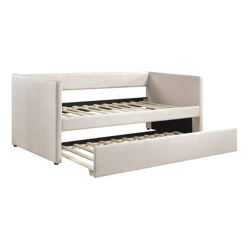 Homelegance  - Trudy Daybed W/ Trundle in Beige - 4987BE  view 4