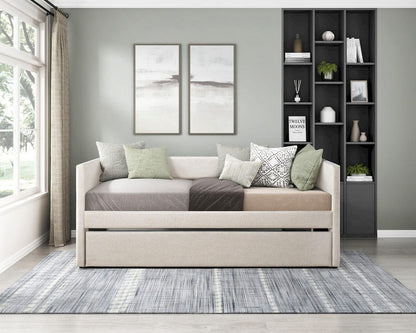 Homelegance  - Trudy Daybed W/ Trundle in Beige - 4987BE  view 5