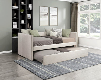 Homelegance  - Trudy Daybed W/ Trundle in Beige - 4987BE  view 6