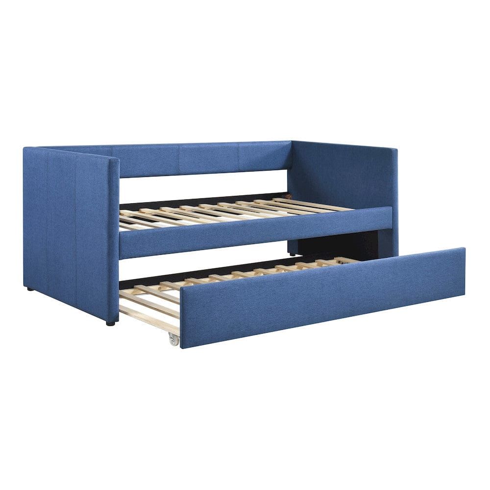 Homelegance  - Trudy Daybed W/ Trundle in Blue - 4987BU  view 3