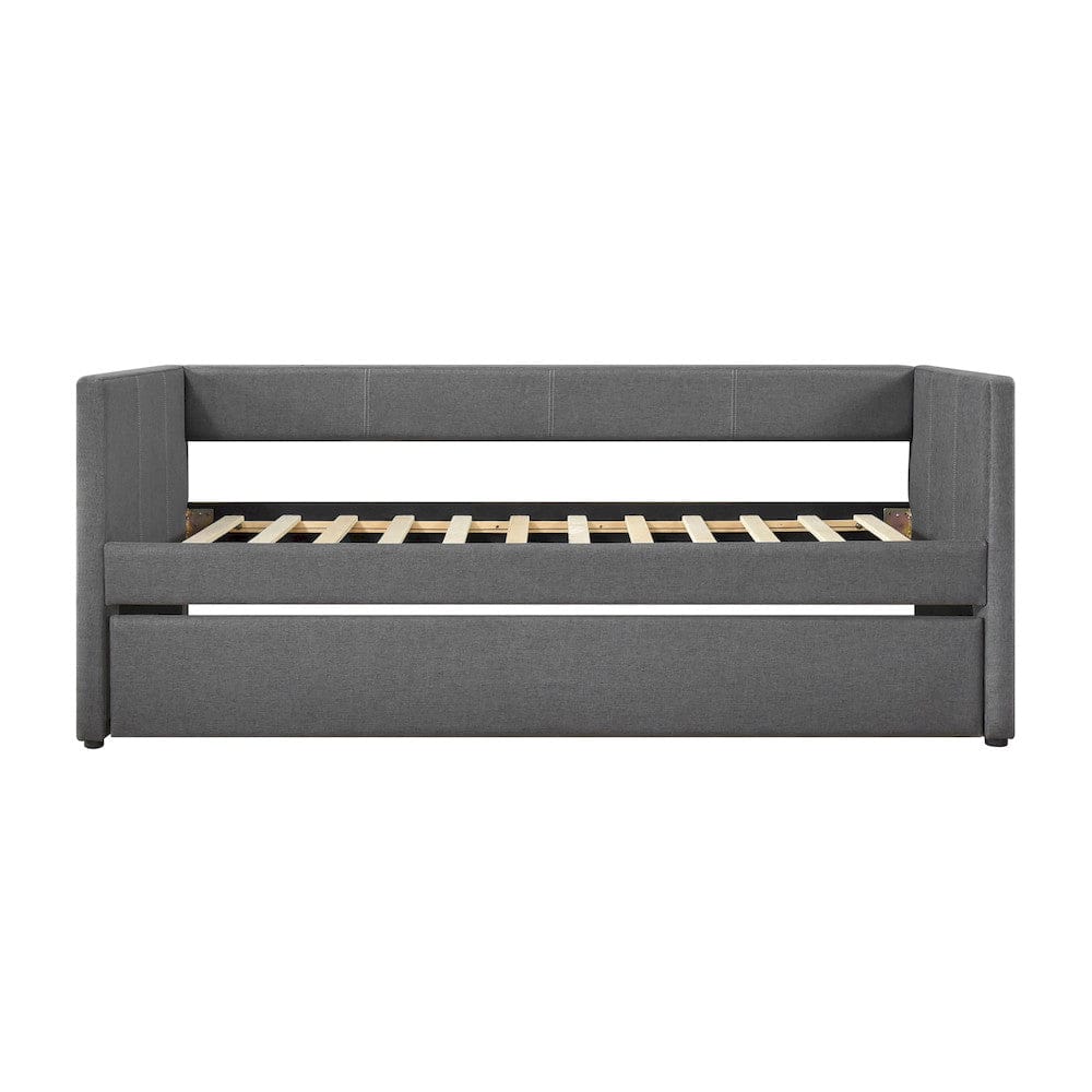 Homelegance  - Trudy Daybed W/ Trundle in Dark gray - 4987DG  view 2
