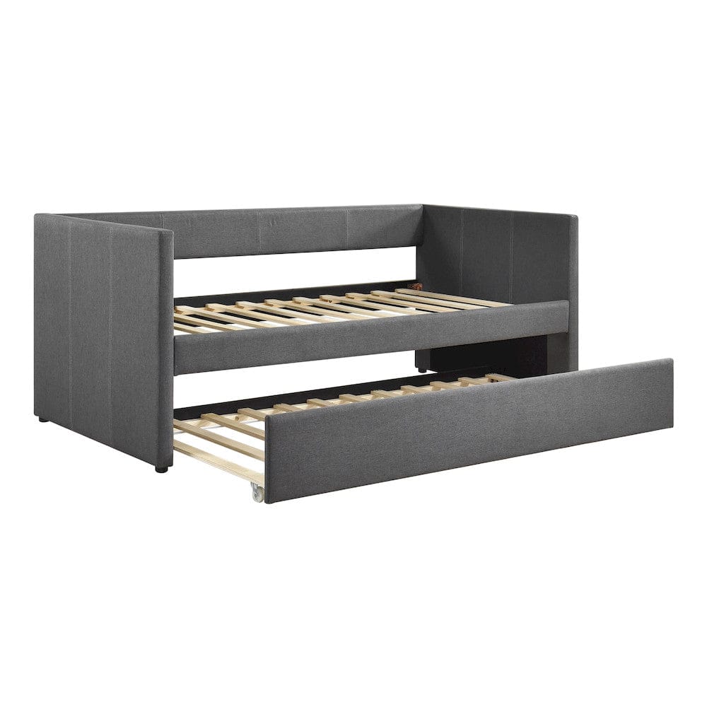 Homelegance  - Trudy Daybed W/ Trundle in Dark gray - 4987DG  view 4