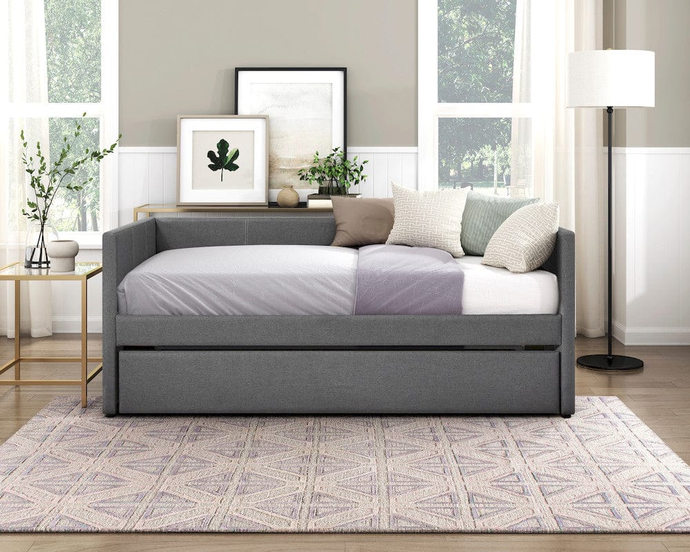 Homelegance  - Trudy Daybed W/ Trundle in Dark gray - 4987DG  view 5