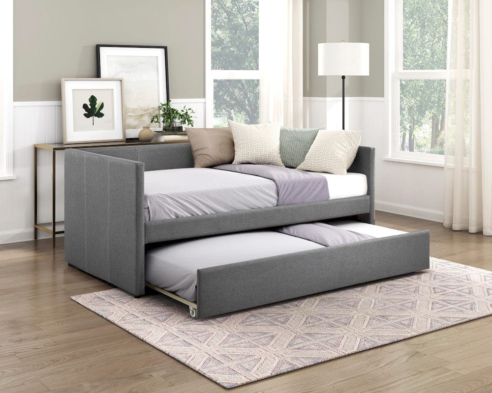 Homelegance  - Trudy Daybed W/ Trundle in Dark gray - 4987DG  view 6