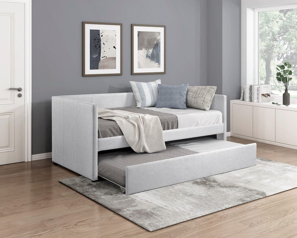 Homelegance  - Trudy Daybed W/ Trundle in Gray - 4987GY  view 6