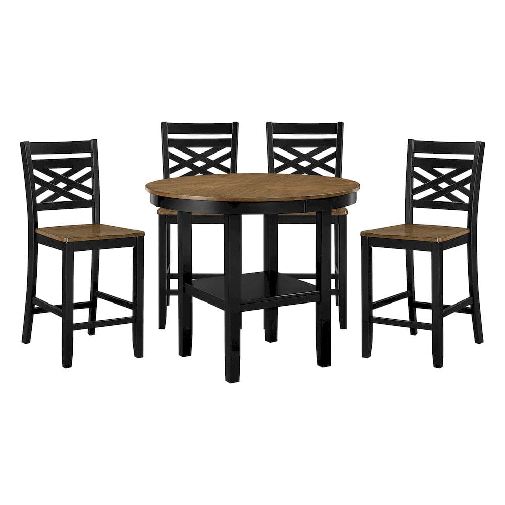 Homelegance  - Tyler 5-Piece Pack Counter Height Set - 6022-36  view 1