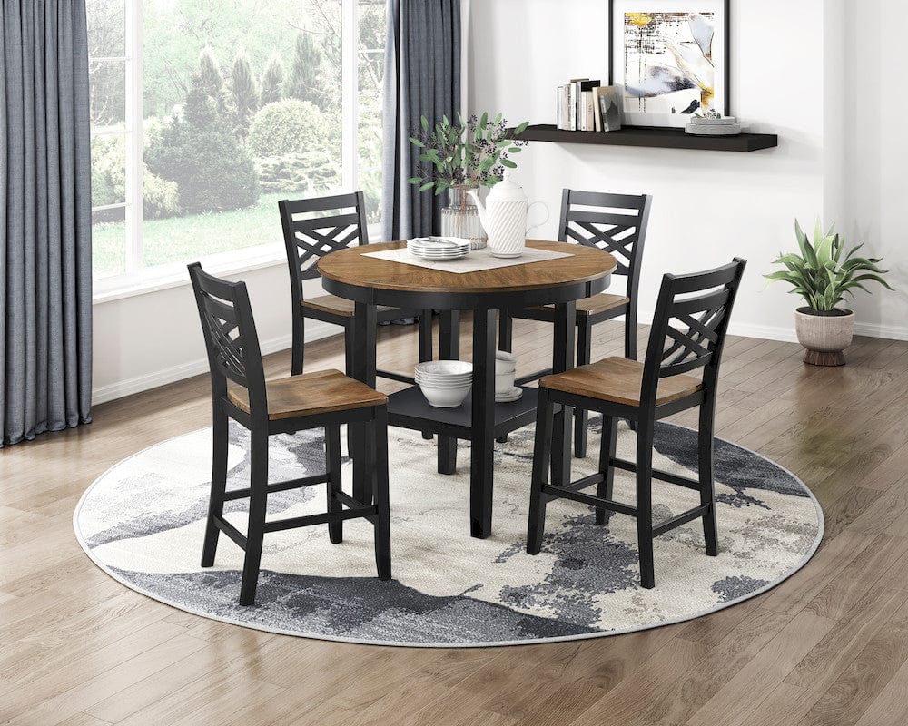 Homelegance  - Tyler 5-Piece Pack Counter Height Set - 6022-36  view 2