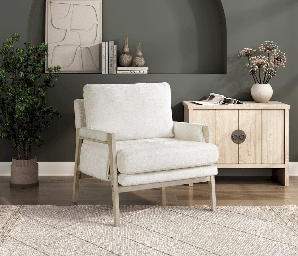 Homelegance  - Umar Accent Chair in Cream - 1269NCRM-1  view 2