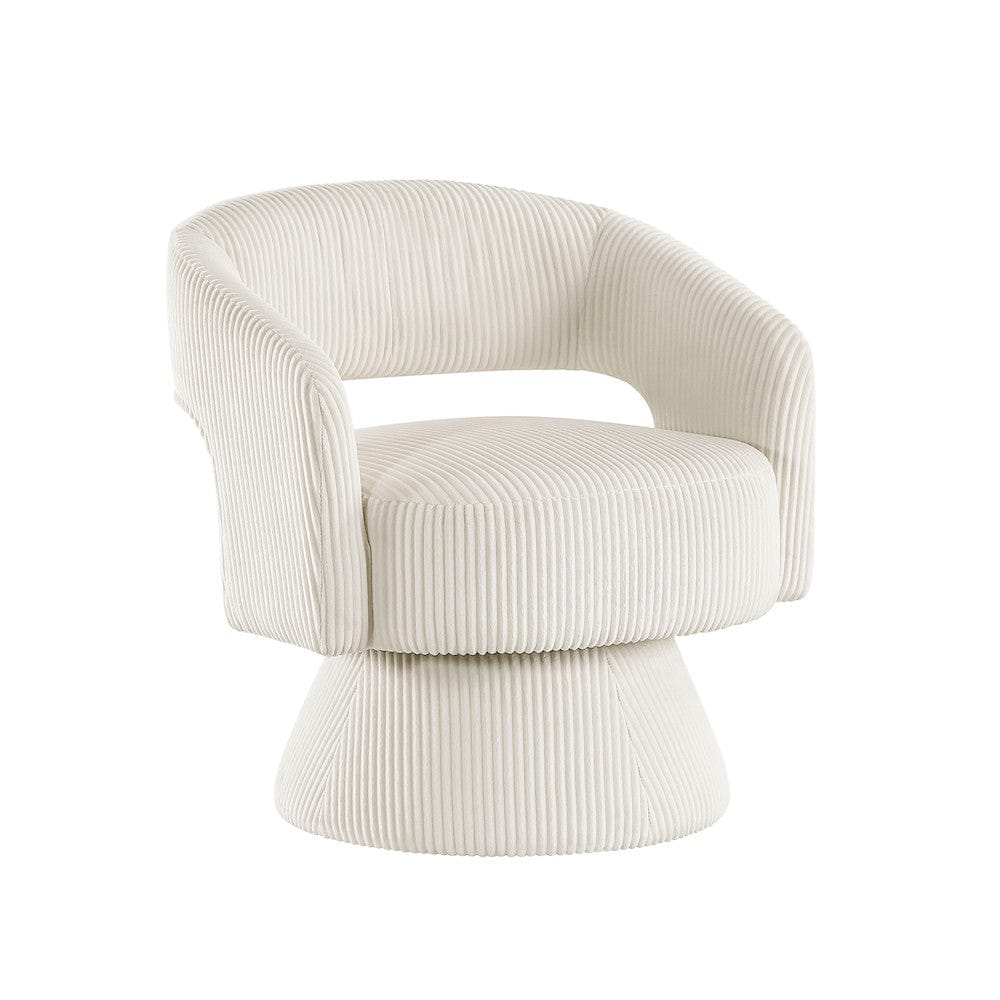 Homelegance  - Upton Swivel Chair in Beige - 1013BEG-1  view 2