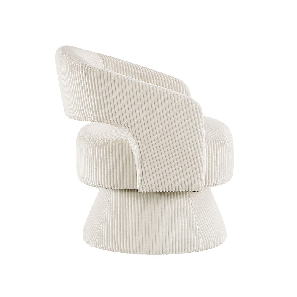 Homelegance  - Upton Swivel Chair in Beige - 1013BEG-1  view 3