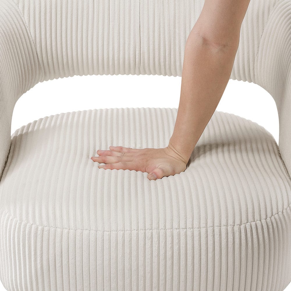 Homelegance  - Upton Swivel Chair in Beige - 1013BEG-1  view 6