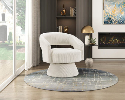 Homelegance  - Upton Swivel Chair in Beige - 1013BEG-1  view 7