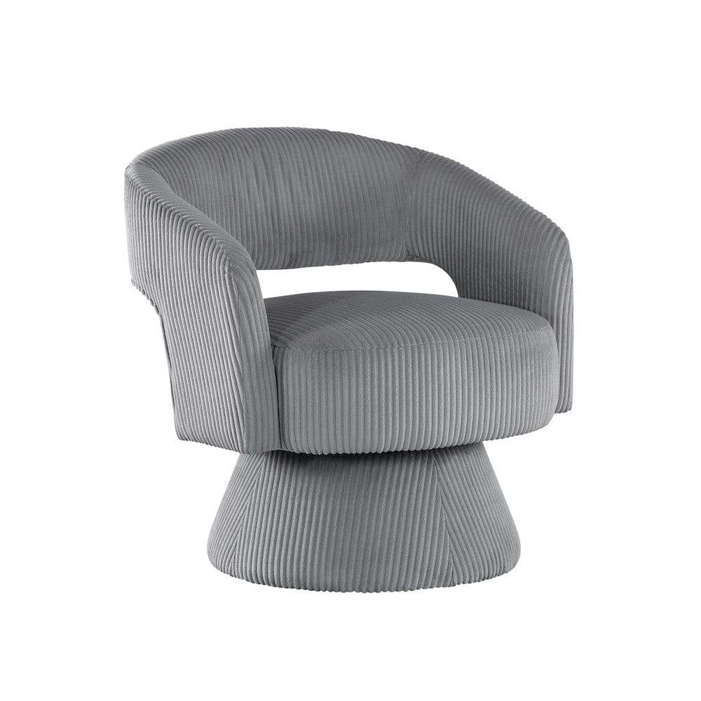 Homelegance  - Upton Swivel Chair in Dark gray - 1013DGY-1  view 1