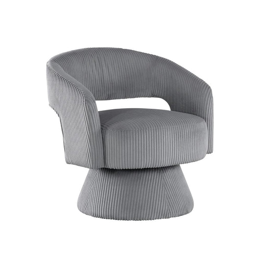 Homelegance  - Upton Swivel Chair in Dark gray - 1013DGY-1  view 1