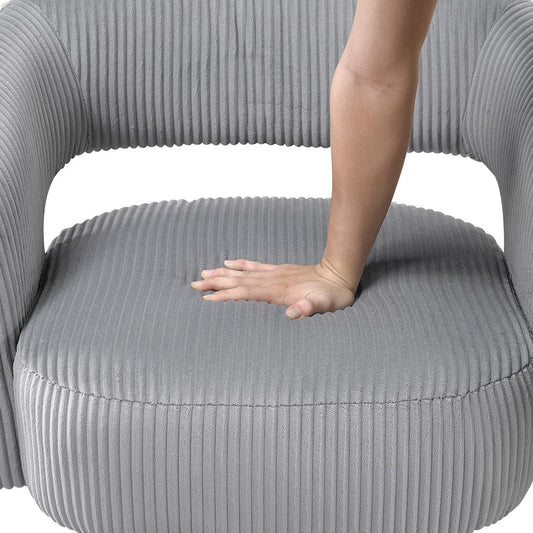 Homelegance  - Upton Swivel Chair in Dark gray - 1013DGY-1  view 2