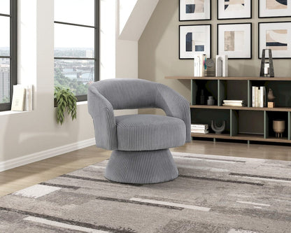 Homelegance  - Upton Swivel Chair in Dark gray - 1013DGY-1  view 3