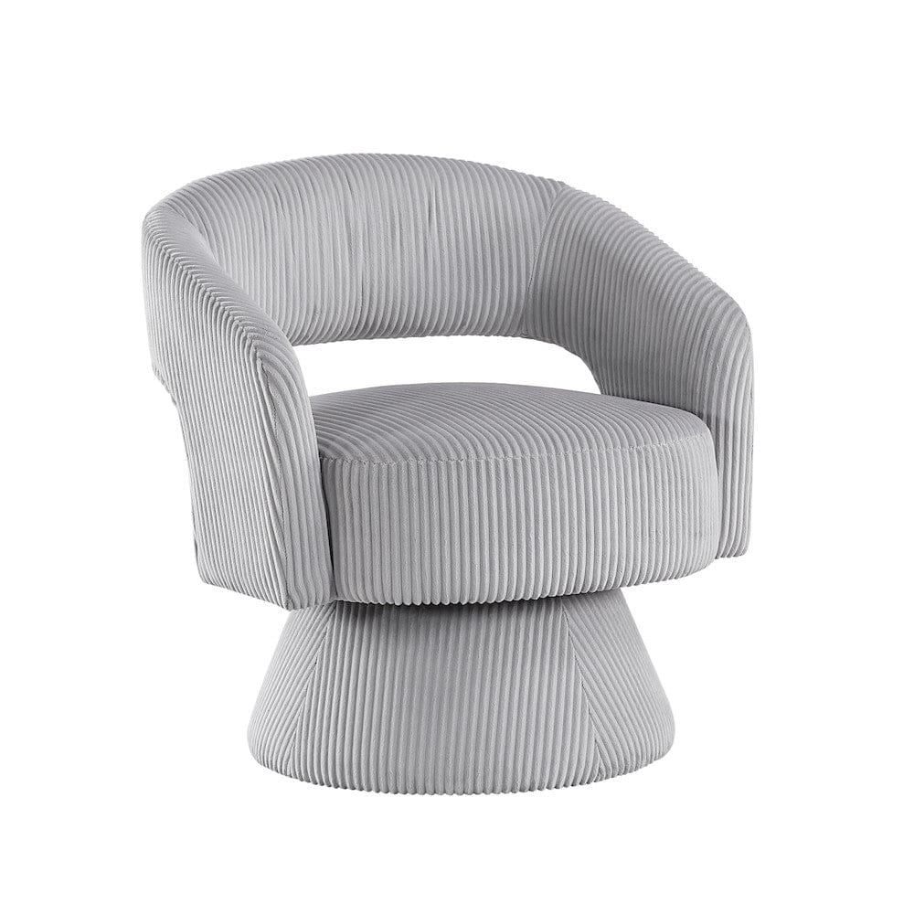 Homelegance  - Upton Swivel Chair in Gray - 1013GRY-1  view 1