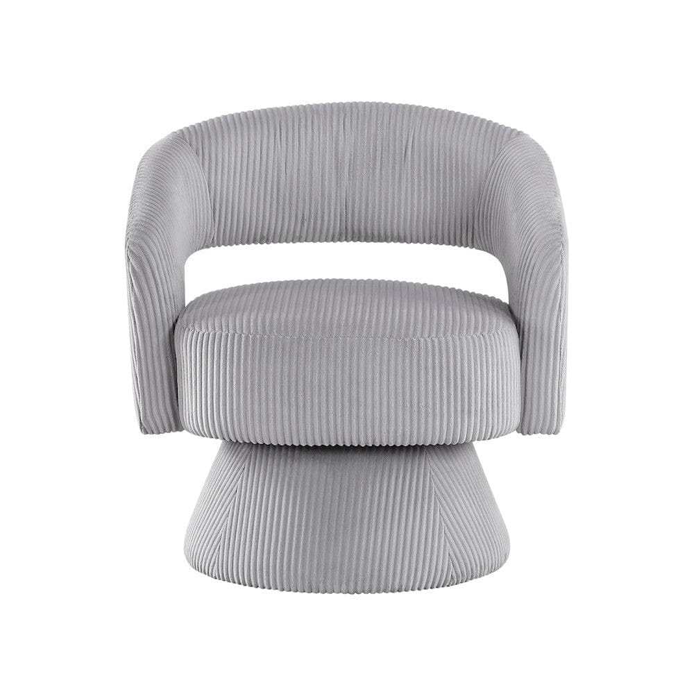 Homelegance  - Upton Swivel Chair in Gray - 1013GRY-1  view 3