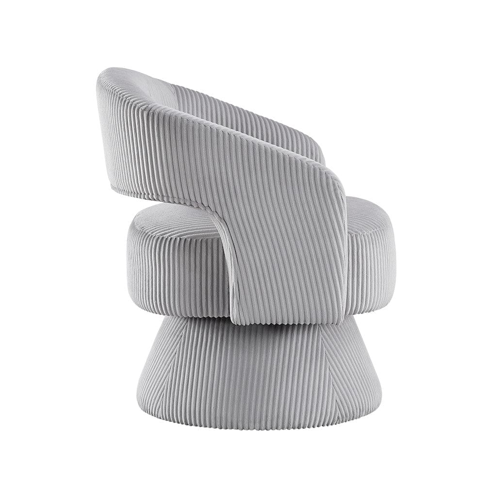 Homelegance  - Upton Swivel Chair in Gray - 1013GRY-1  view 4