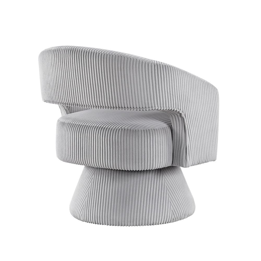 Homelegance  - Upton Swivel Chair in Gray - 1013GRY-1  view 5