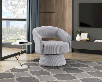 Homelegance  - Upton Swivel Chair in Gray - 1013GRY-1  view 8