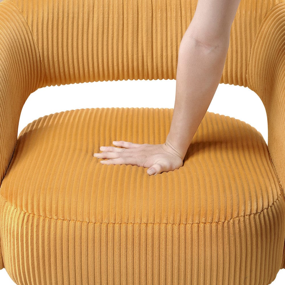 Homelegance  - Upton Swivel Chair in Yellow - 1013YLW-1  view 8