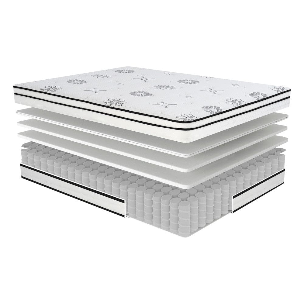 Homelegance  - Vela 12" California King Hybrid Mattress in White - MT-PH12CK  view 5