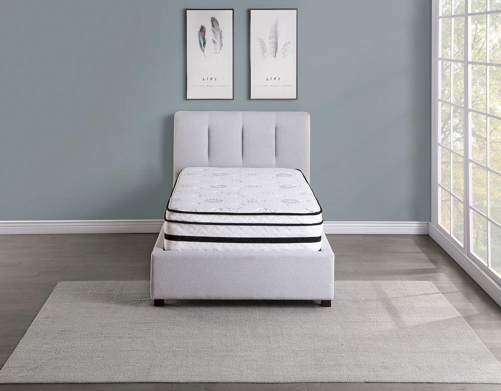 Homelegance  - Vela 12" Twin Hybrid Mattress in White - MT-PH12T  view 3