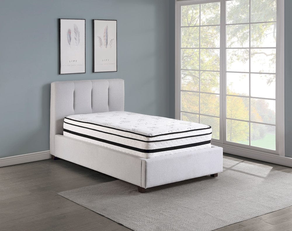 Homelegance  - Vela 12" Twin Hybrid Mattress in White - MT-PH12T  view 4