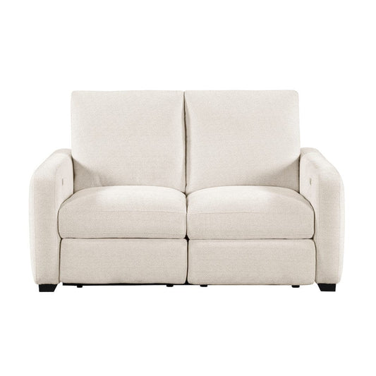 Homelegance  - Vera Power Double Reclining Love Seat W/ USB Charging Ports in Beige - 8479BEG-2PW  view 1