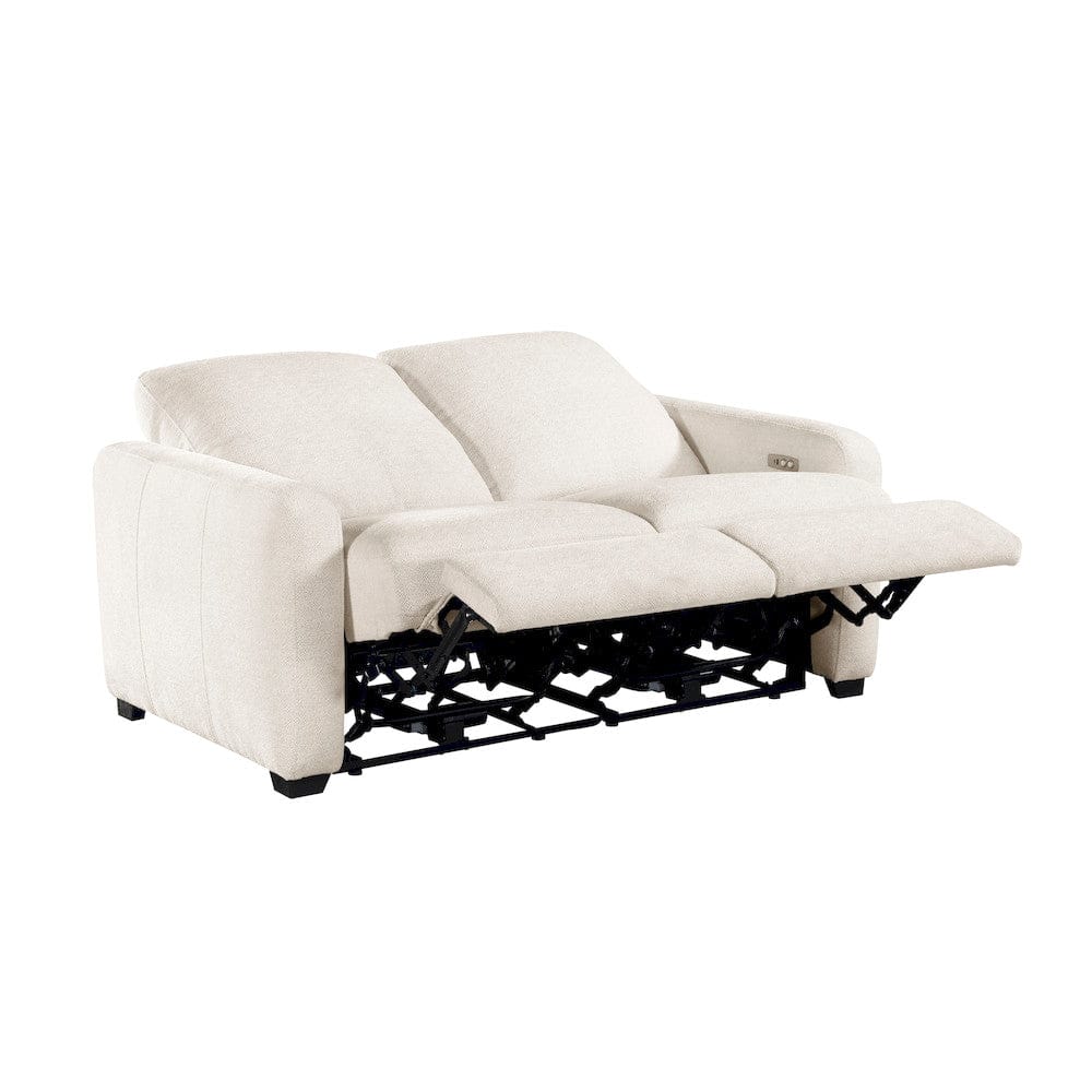 Homelegance  - Vera Power Double Reclining Love Seat W/ USB Charging Ports in Beige - 8479BEG-2PW  view 5