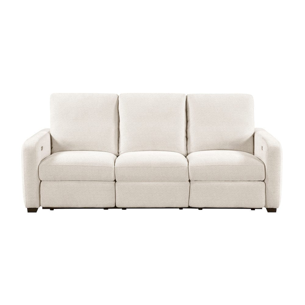 Homelegance  - Vera Power Double Reclining Sofa W/ USB Charging Ports in Beige - 8479BEG-3PW  view 1