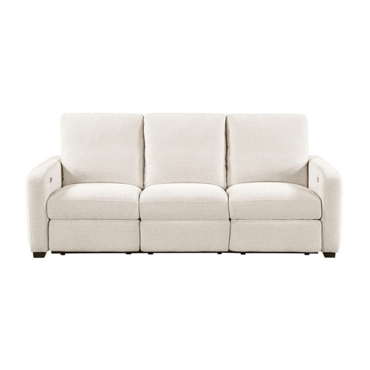 Homelegance  - Vera Power Double Reclining Sofa W/ USB Charging Ports in Beige - 8479BEG-3PW  view 1