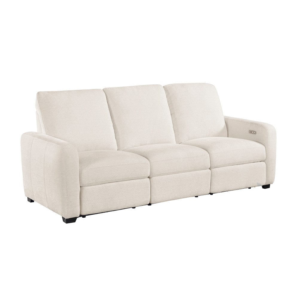 Homelegance  - Vera Power Double Reclining Sofa W/ USB Charging Ports in Beige - 8479BEG-3PW  view 2